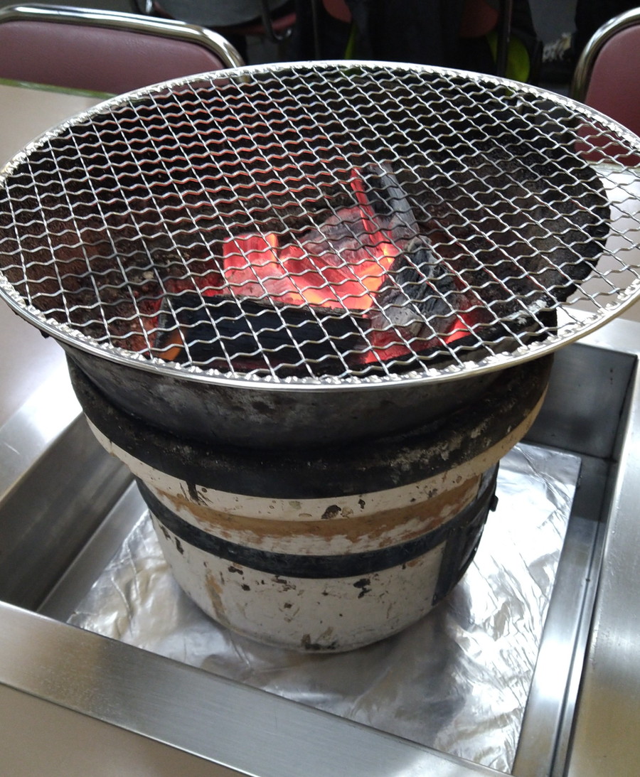 Charcoal grill of Wakitaya