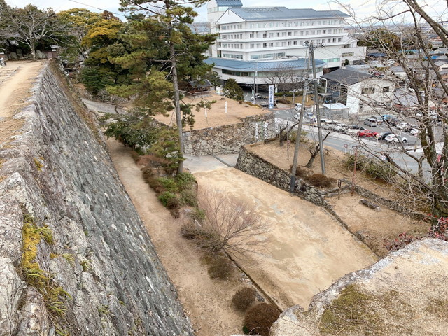 松坂城　上から見た写真